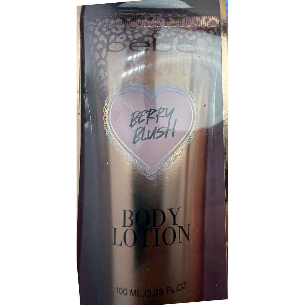 Bebe Deluxe Body Care Trio Berry Blush Set Body Wash Lotion Hand Cream New - Picture 2 of 5